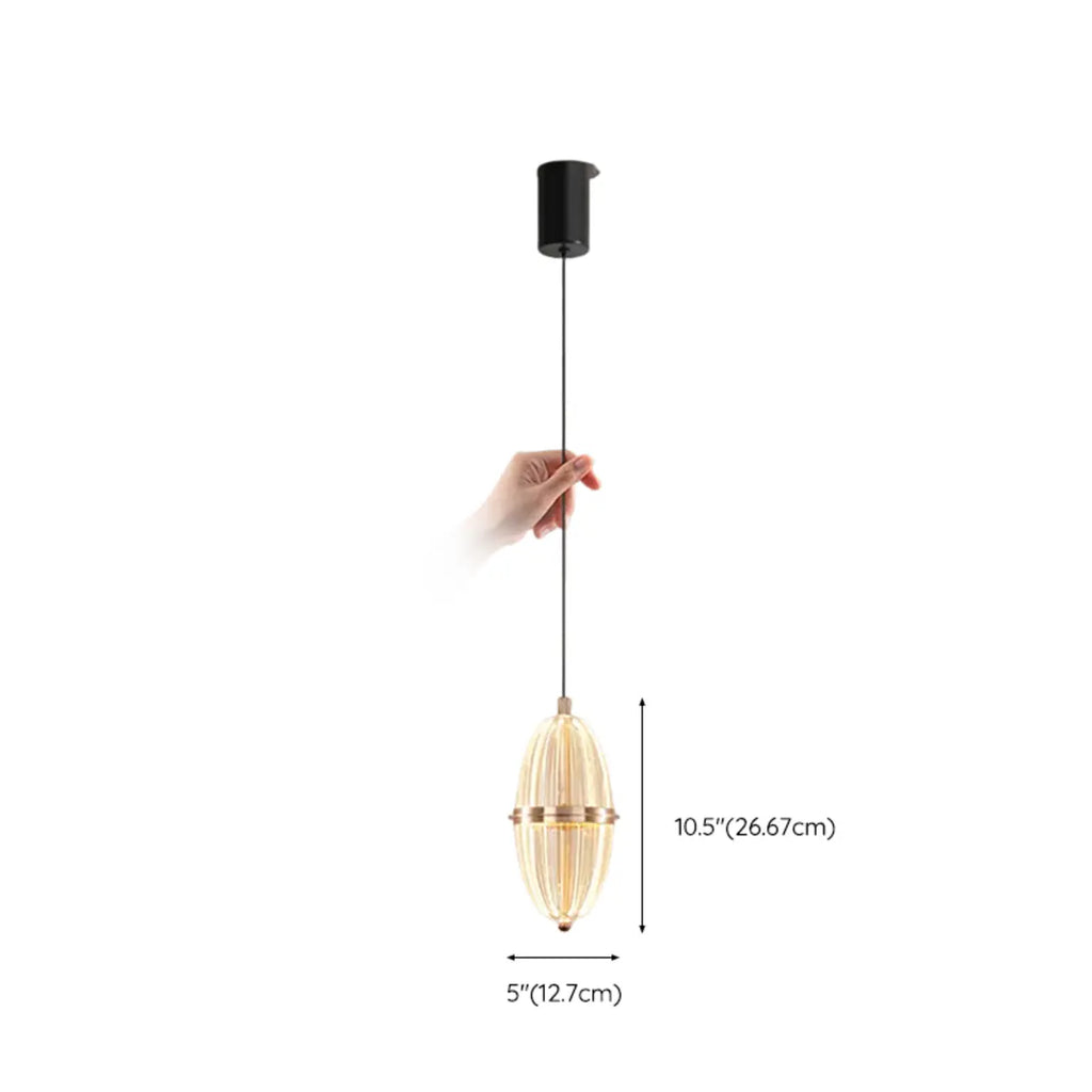 Mini Adjustable Clear Acrylic LED Dining Pendant Light