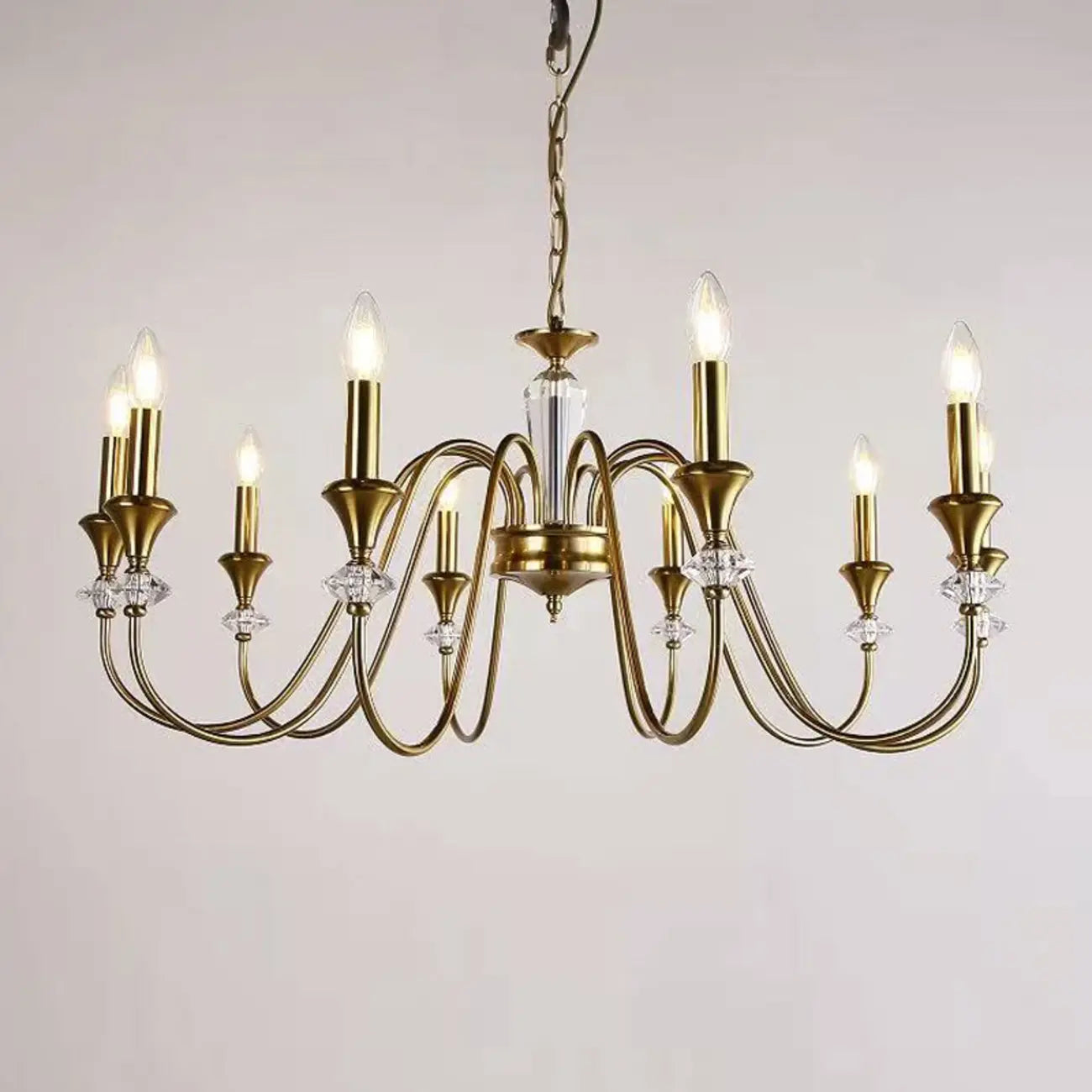 Industrial Black Glass Candelabra Chandelier in 3-10 Lights