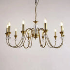 Industrial Black Glass Candelabra Chandelier in 3-10 Lights