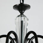 Industrial Black Glass Candelabra Chandelier in 3-10 Lights
