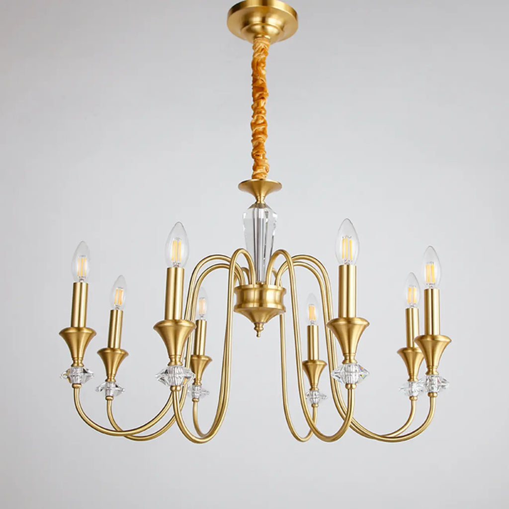 Industrial Black Glass Candelabra Chandelier in 3-10 Lights