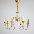 Industrial Black Glass Candelabra Chandelier in 3-10 Lights