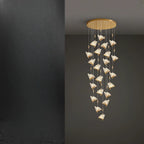Modern Crystal Linear Butterfly Chandelier Light with Remote