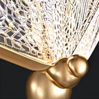 Modern Crystal Linear Butterfly Chandelier Light with Remote