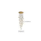 Modern Crystal Linear Butterfly Chandelier Light with Remote