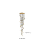 Modern Crystal Linear Butterfly Chandelier Light with Remote