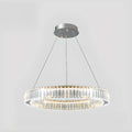 Glamorous Dual Glass Loop Modern LED Ring Chandelier