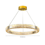 Glamorous Dual Glass Loop Modern LED Ring Chandelier