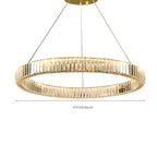 Glamorous Dual Glass Loop Modern LED Ring Chandelier