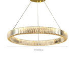 Glamorous Dual Glass Loop Modern LED Ring Chandelier