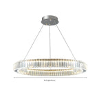 Glamorous Dual Glass Loop Modern LED Ring Chandelier