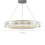 Glamorous Dual Glass Loop Modern LED Ring Chandelier