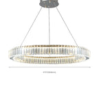 Glamorous Dual Glass Loop Modern LED Ring Chandelier