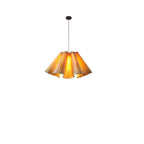 Modern Beige Fabric Pleated Adjustable Pendant Light