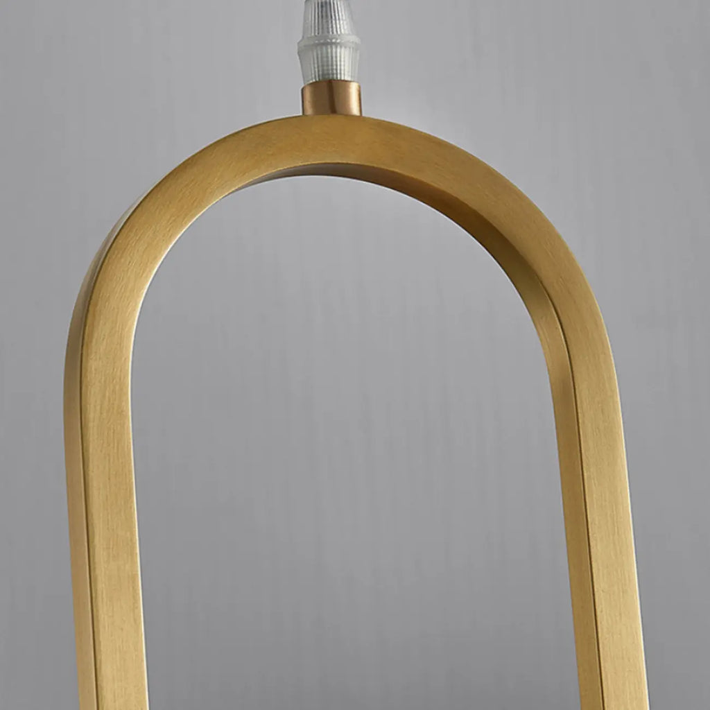 Adjustable Stone Metal Cylinder Pendant Light