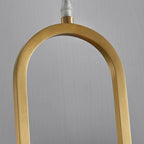 Adjustable Stone Metal Cylinder Pendant Light