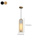 Adjustable Stone Metal Cylinder Pendant Light