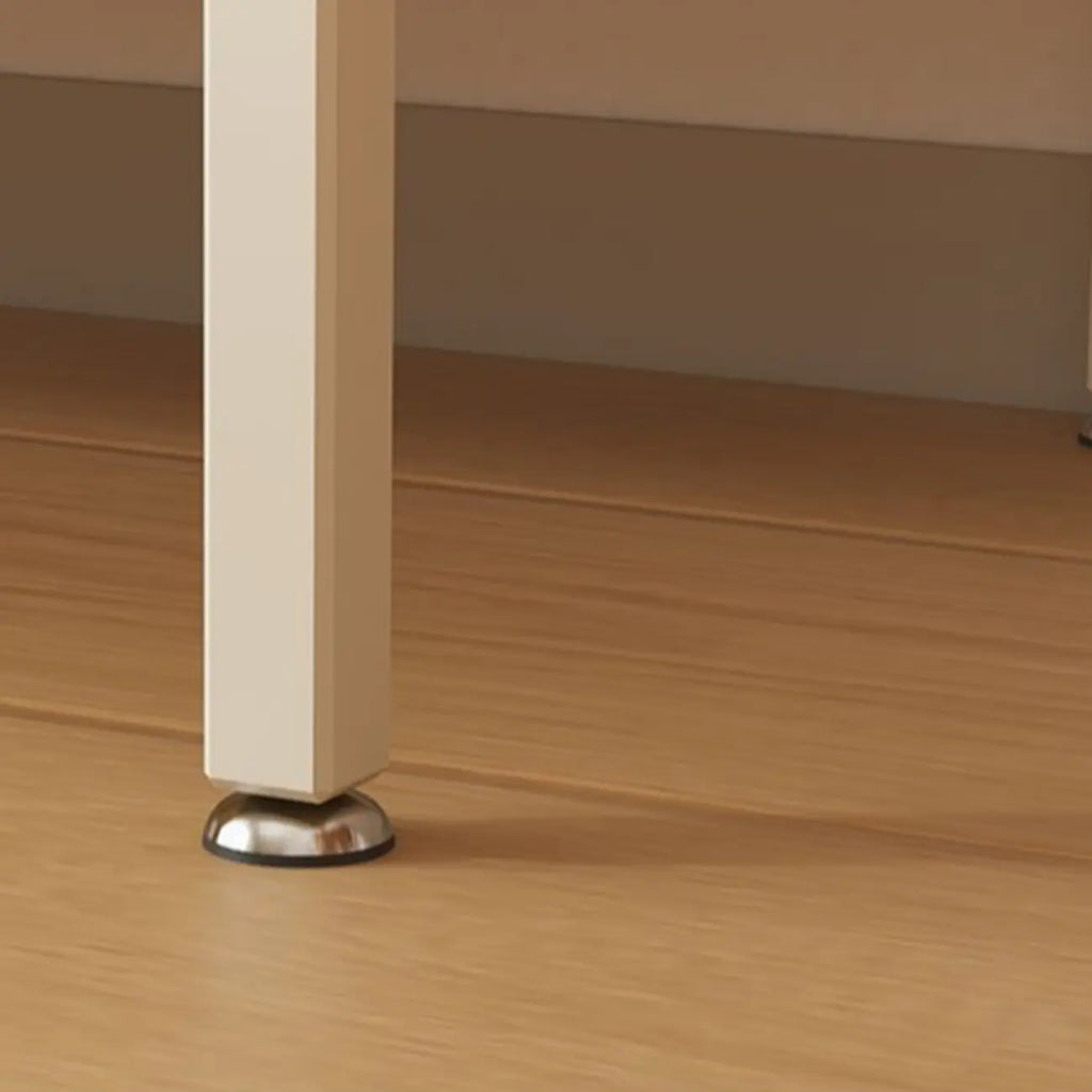 Freestanding Oval Glass Steel Sideboard Cabinet with Doors