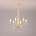 French Romantic Dimmable 8-Light Crystal Chandelier
