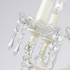 French Romantic Dimmable 8-Light Crystal Chandelier