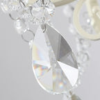 French Romantic Dimmable 8-Light Crystal Chandelier