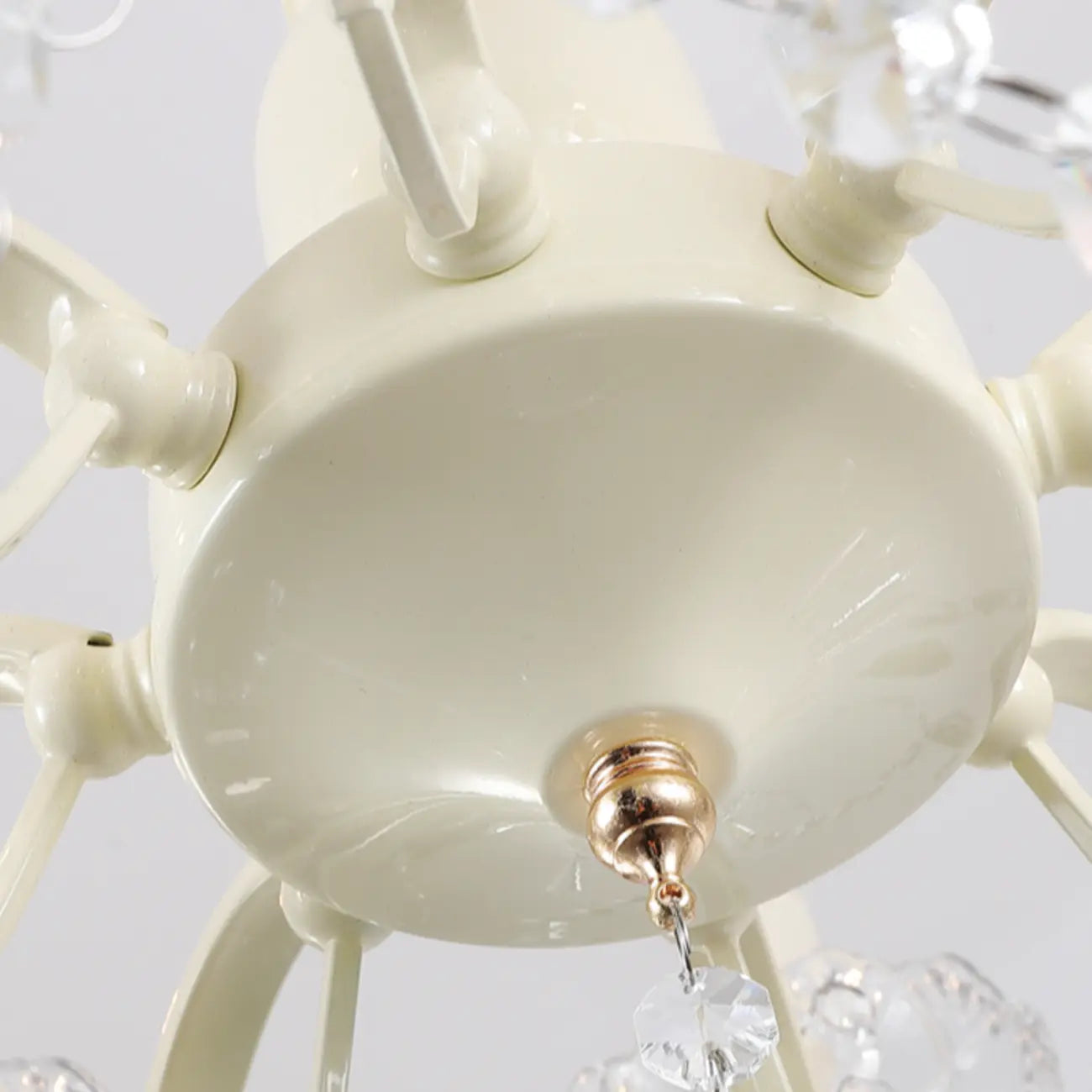 French Romantic Dimmable 8-Light Crystal Chandelier