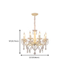 French Romantic Dimmable 8-Light Crystal Chandelier