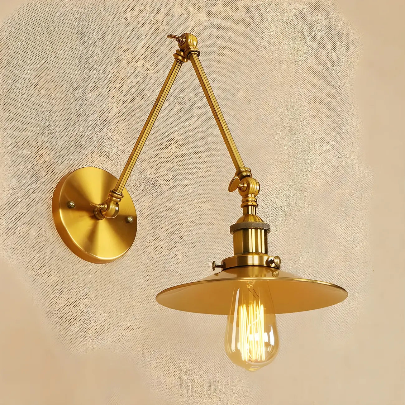 5 Inch Industrial LED Swing Arm Wall Sconce with 4 Colors
