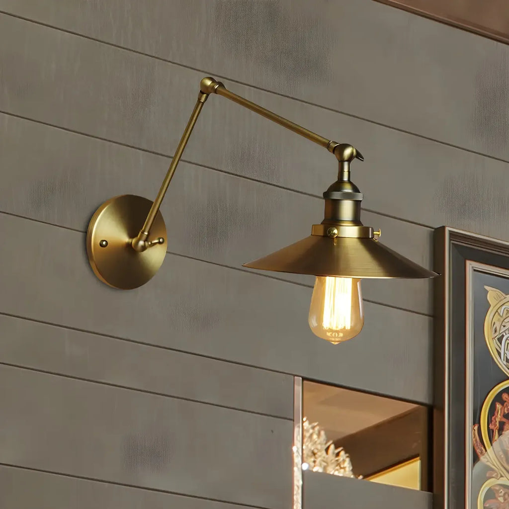 5 Inch Industrial LED Swing Arm Wall Sconce with 4 Colors