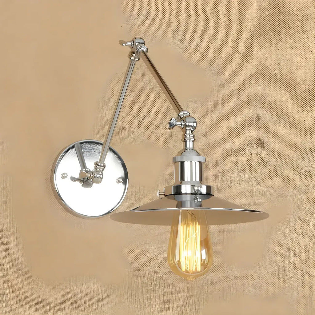 5 Inch Industrial LED Swing Arm Wall Sconce with 4 Colors