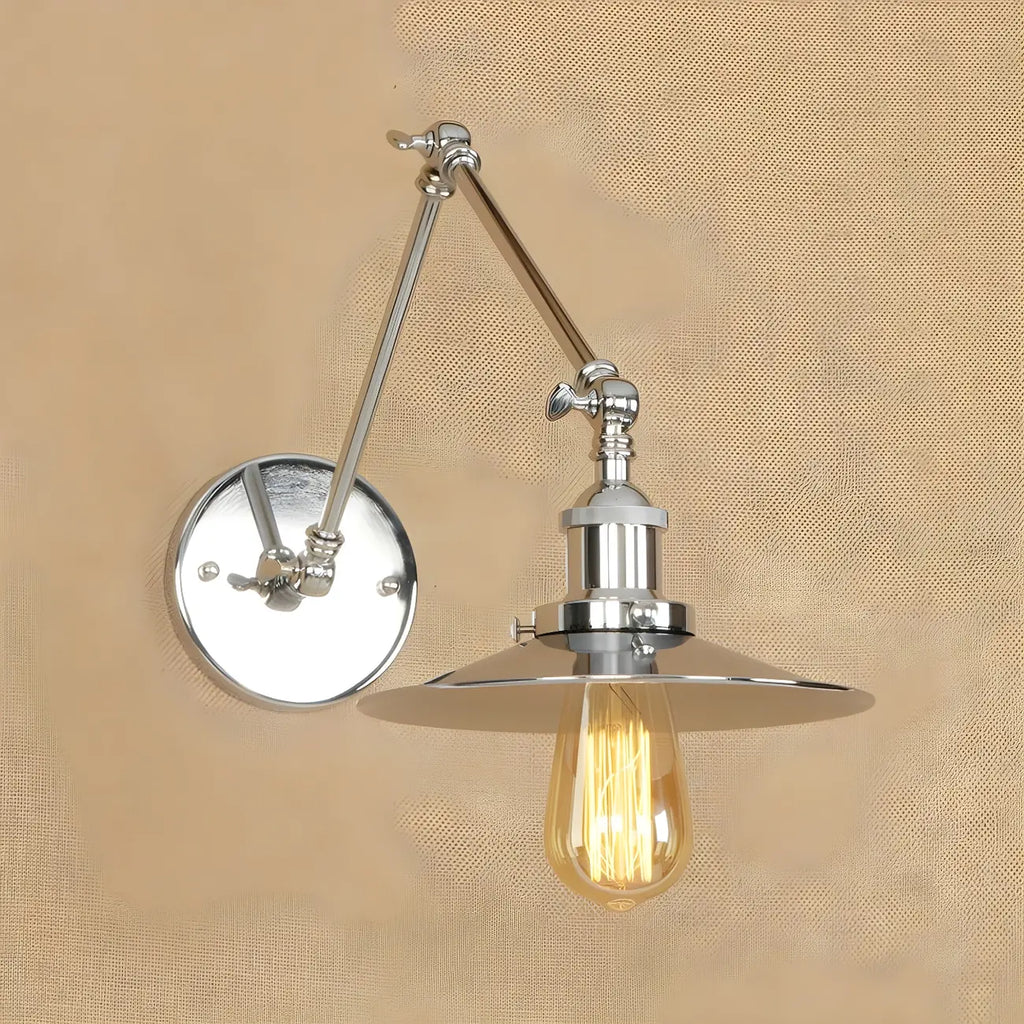 5 Inch Industrial LED Swing Arm Wall Sconce with 4 Colors