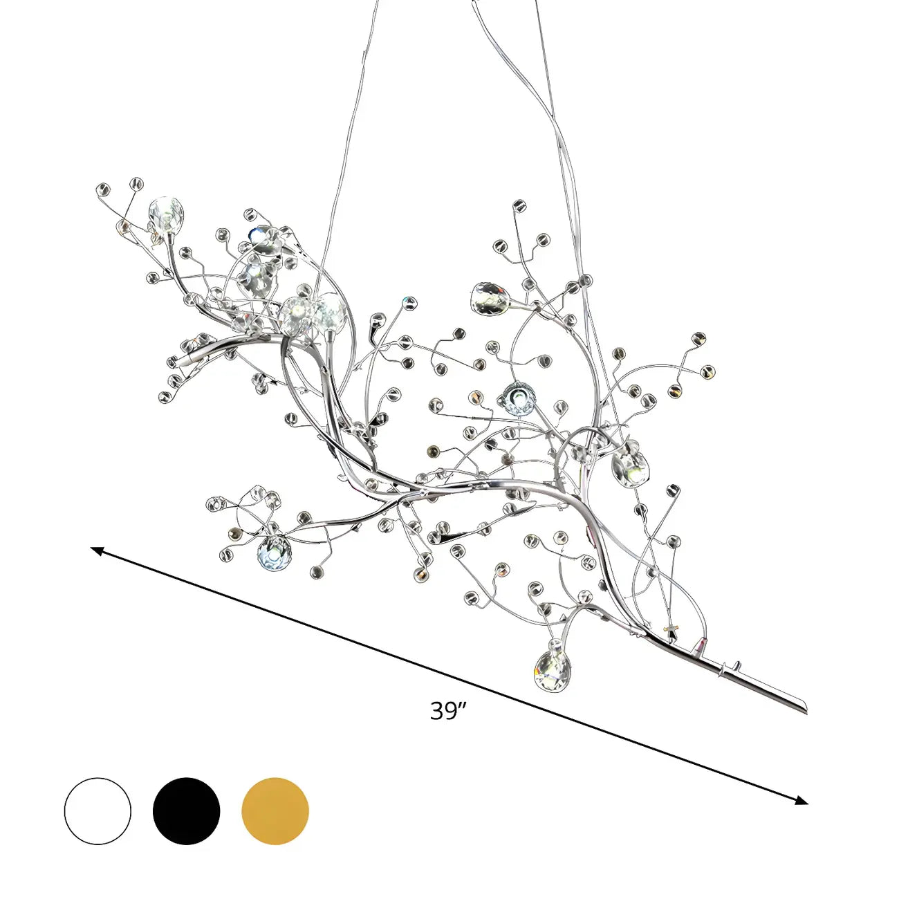 Modern Metal Branch LED Pendant Chandelier