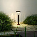 Simple Dark Grey Solar Stake Light with Bowl Plastic Shade