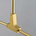 Pastel Sphere Glass and Metal Starburst Chandelier