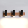 Cylinder White 4-Light Bathroom Vanity Lights in Hardwired