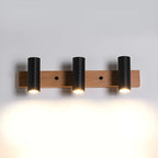 Cylinder White 4-Light Bathroom Vanity Lights in Hardwired