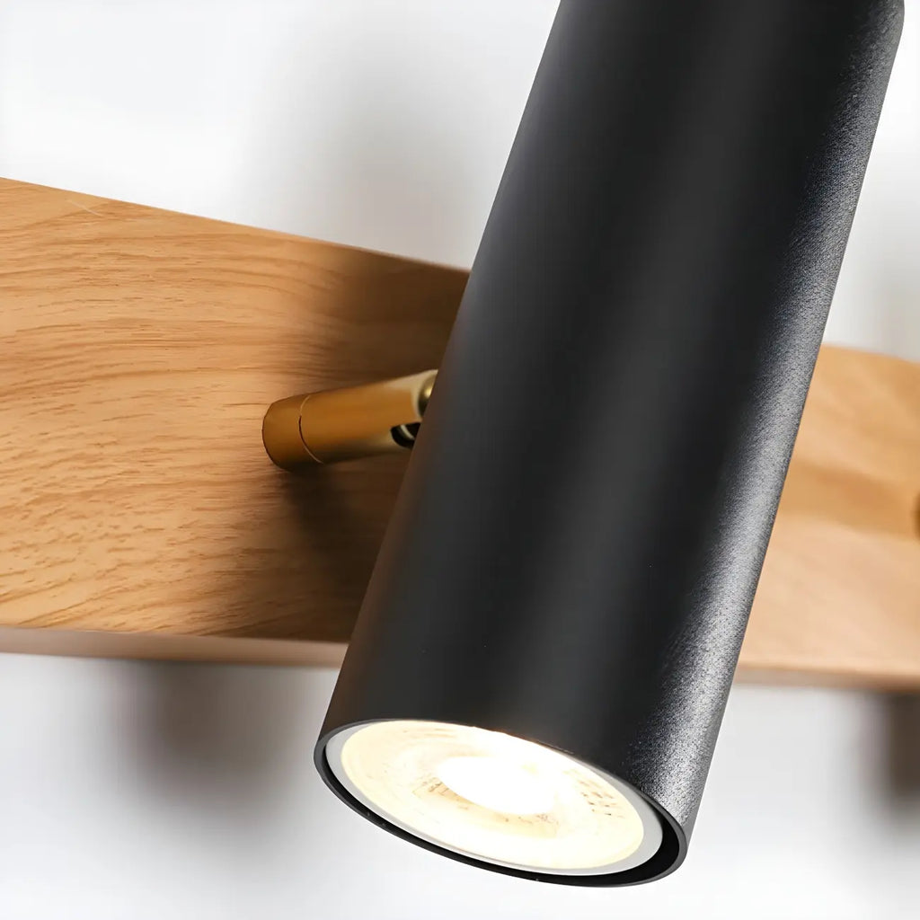 Cylinder White 4-Light Bathroom Vanity Lights in Hardwired