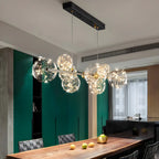 Dining Area Modern Glass 8-Light Globe Chandelier