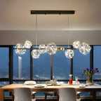 Dining Area Modern Glass 8-Light Globe Chandelier