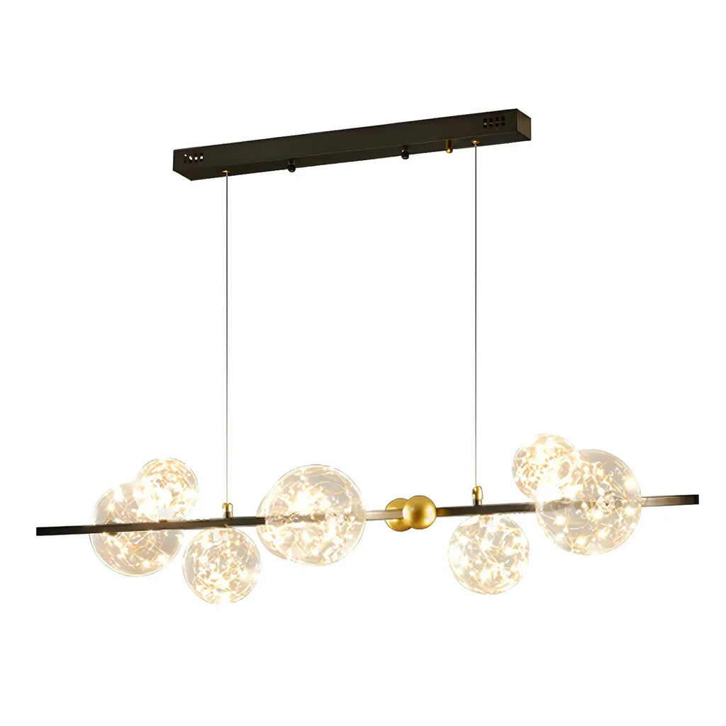 Dining Area Modern Glass 8-Light Globe Chandelier