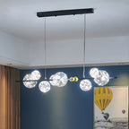 Dining Area Modern Glass 8-Light Globe Chandelier