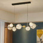 Dining Area Modern Glass 8-Light Globe Chandelier