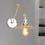 5 Inch Industrial LED Swing Arm Wall Sconce with 4 Colors