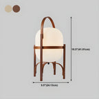 Geometric Plug In Wood Frame LED Table Lamp for Bedroom