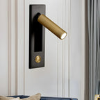 Modern Metal LED Wall Sconce with Switch for Bedroom Reading