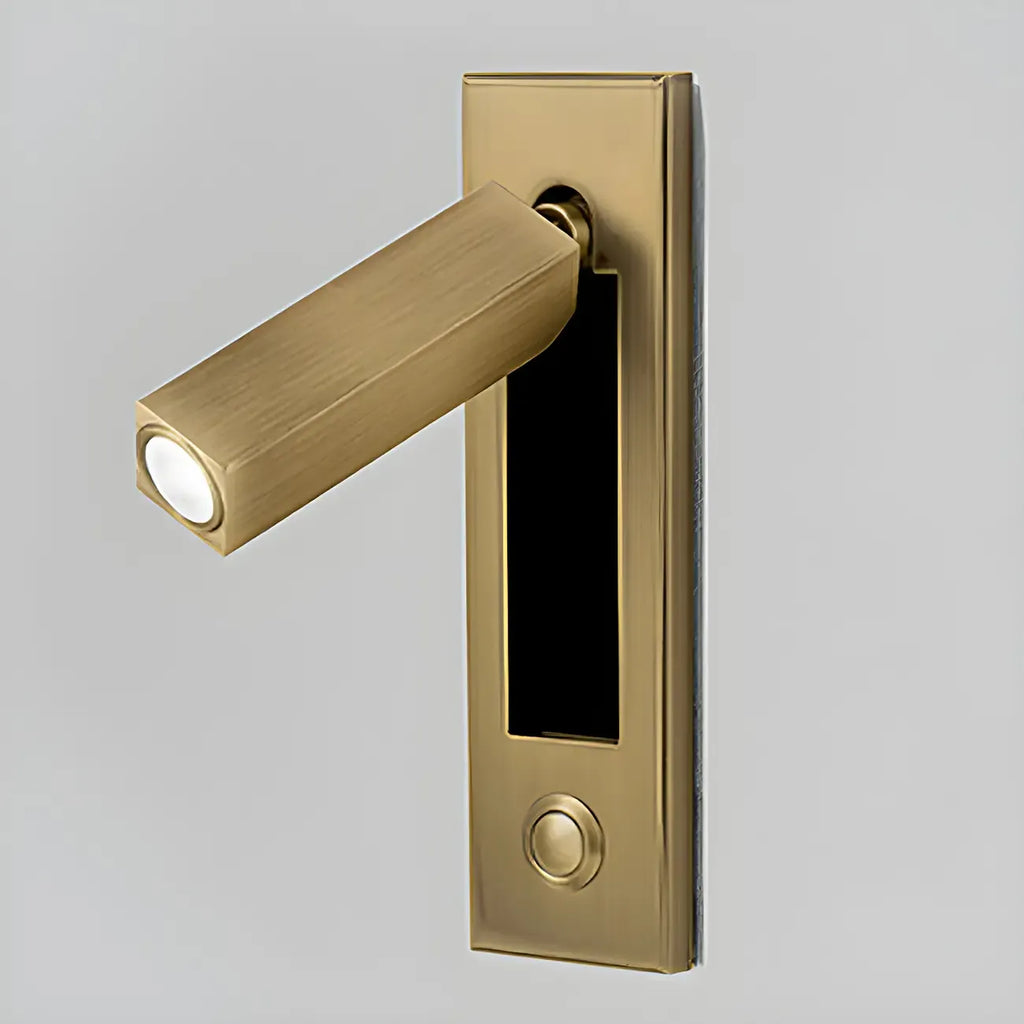 Modern Metal LED Wall Sconce with Switch for Bedroom Reading