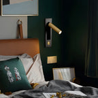 Modern Metal LED Wall Sconce with Switch for Bedroom Reading
