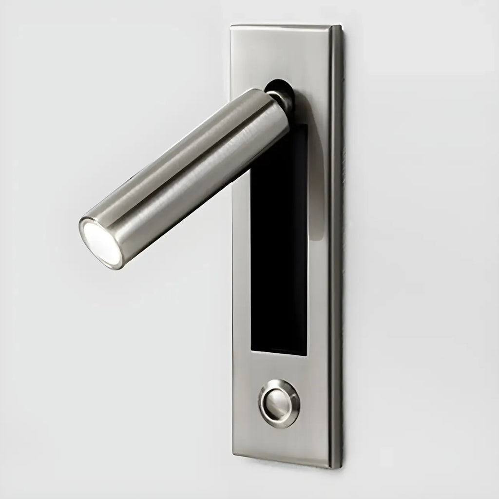 Modern Metal LED Wall Sconce with Switch for Bedroom Reading