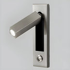 Modern Metal LED Wall Sconce with Switch for Bedroom Reading