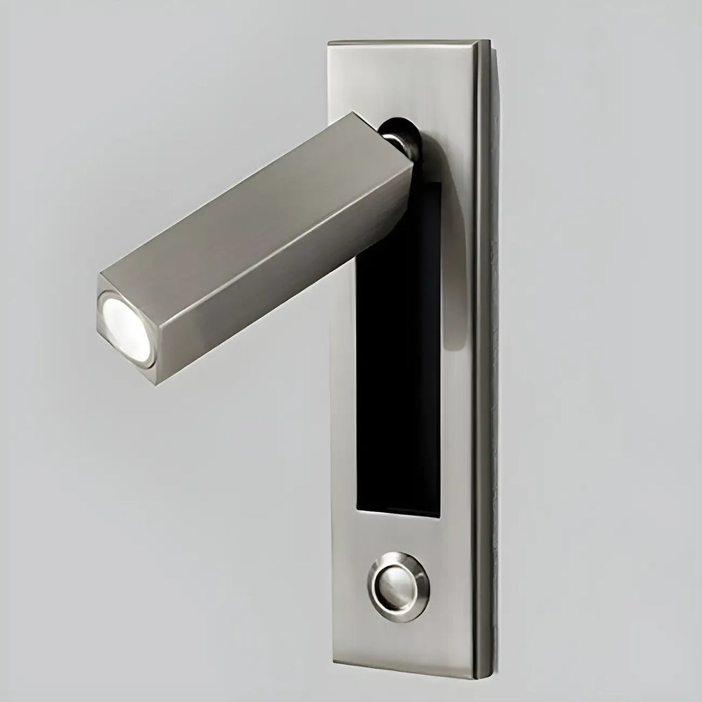 Modern Metal LED Wall Sconce with Switch for Bedroom Reading
